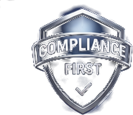 Compliance First shield badge